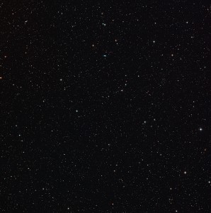 Wide-field view of the sky around the gravitationally lensed gal